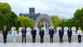 Los líderes del G7 en la cumbre de Japón celebrada en Hiroshima.