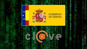 Montaje de un hackeo con el logo del Gobierno y Cl@ve.