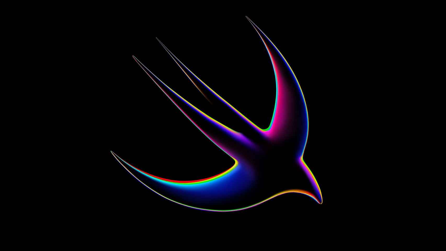 Logo de Swift, el lenguaje de programación de Apple, usado para la WWDC.