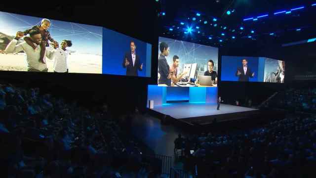 Michael Dell, sobre el escenario del Dell Technologies World 2023, en Las Vegas.