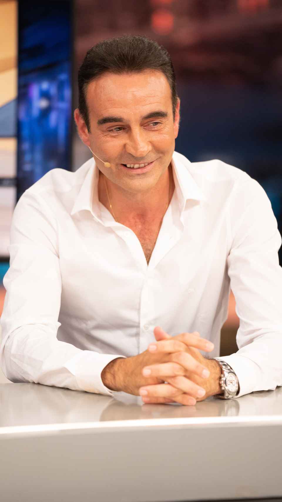 El diestro Enrique Ponce durante su reaparición en Antena 3, este pasado martes.
