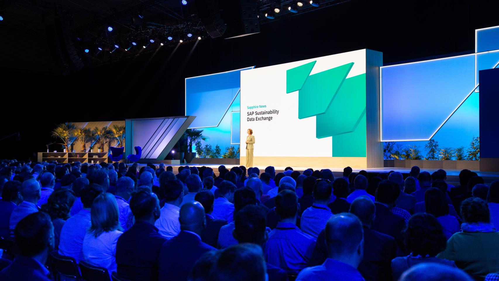 Un instante de la sesión inaugural de SAP SAPPHIRE 2023 en Barcelona.