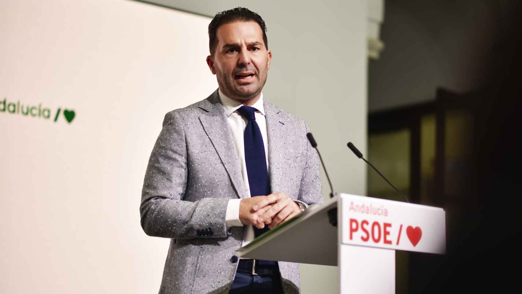 El secretario de Organización del PSOE-A, Noel López, en una imagen de 2022.