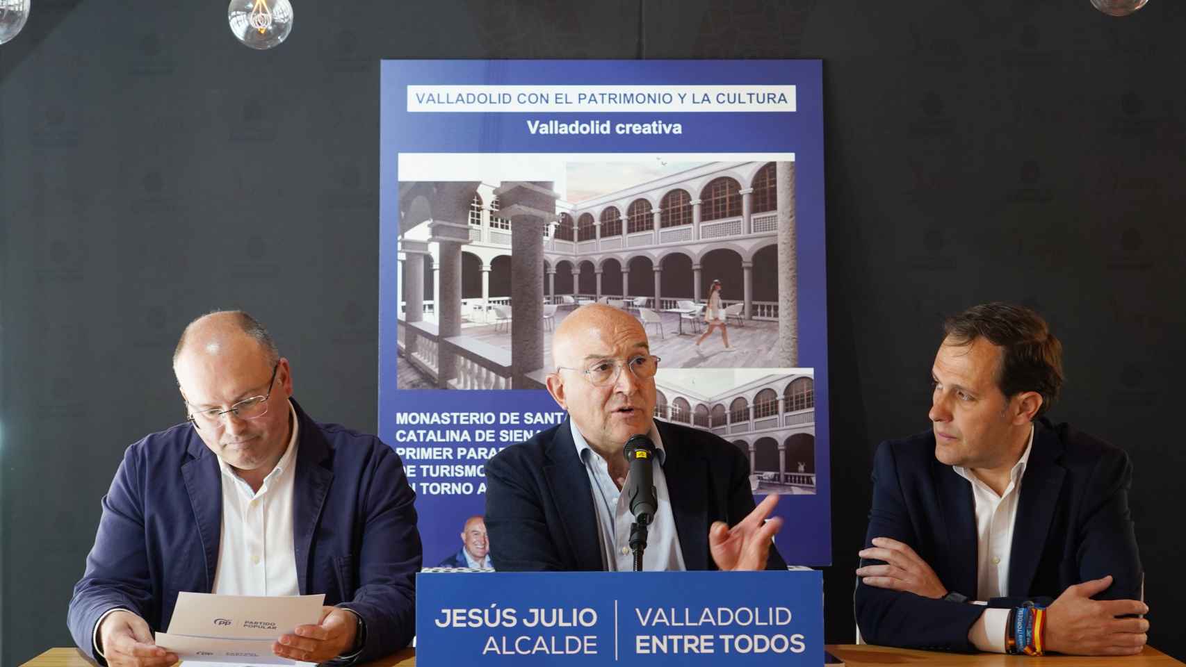 Miguel Tellado, Jesús Julio Carnero y Conrado Íscar