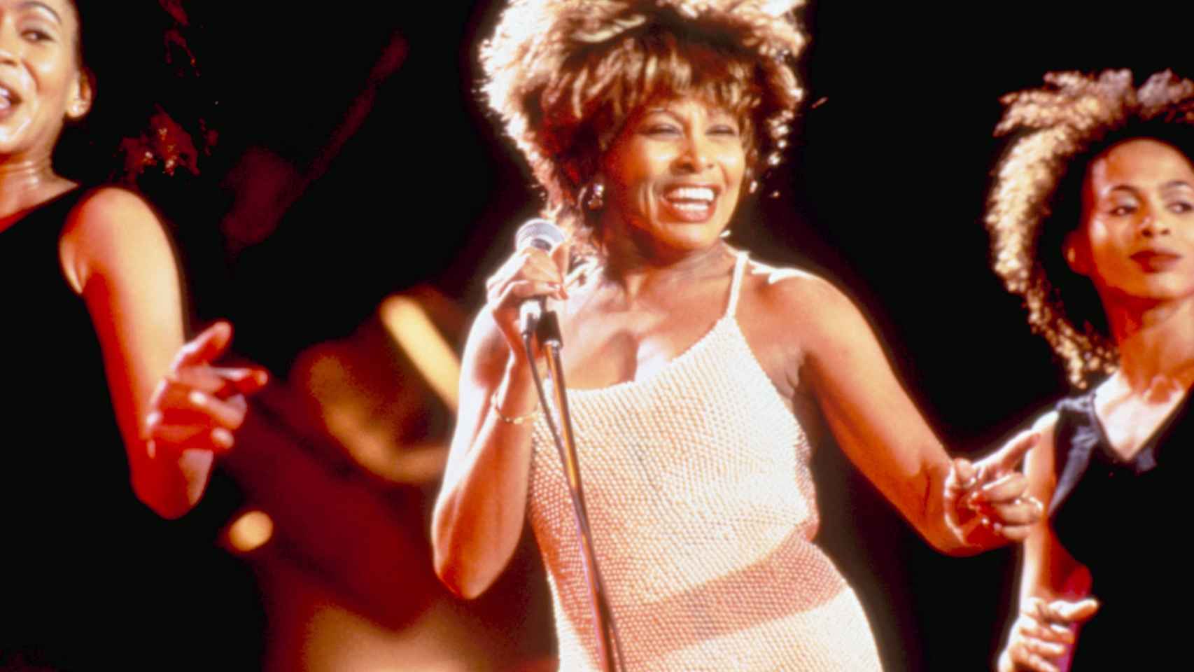 Tina Turner durante un 'show' en la década de los 90.