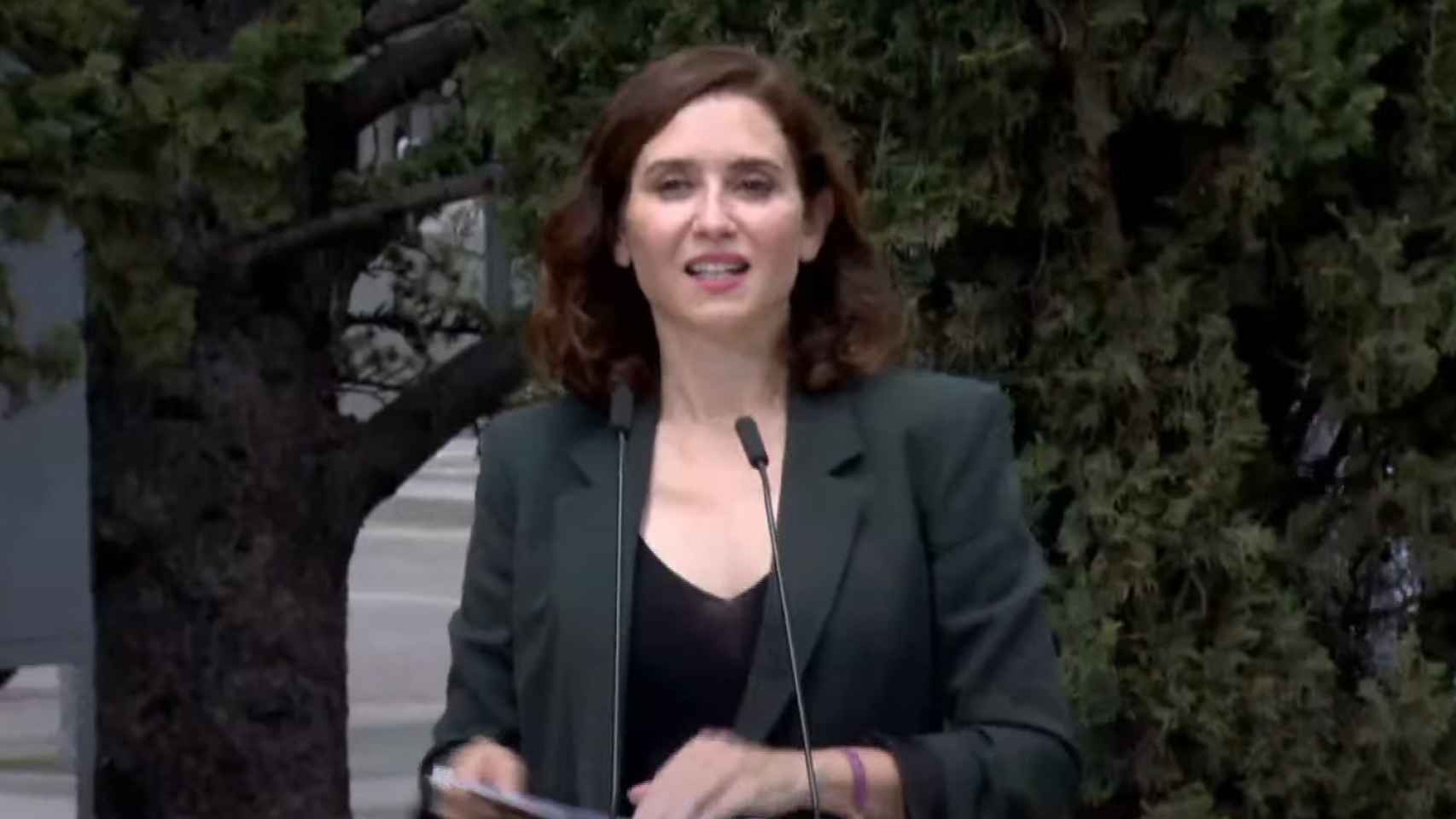 Isabel Díaz Ayuso en Tres Cantos (Madrid). Foto: PP Madrid.