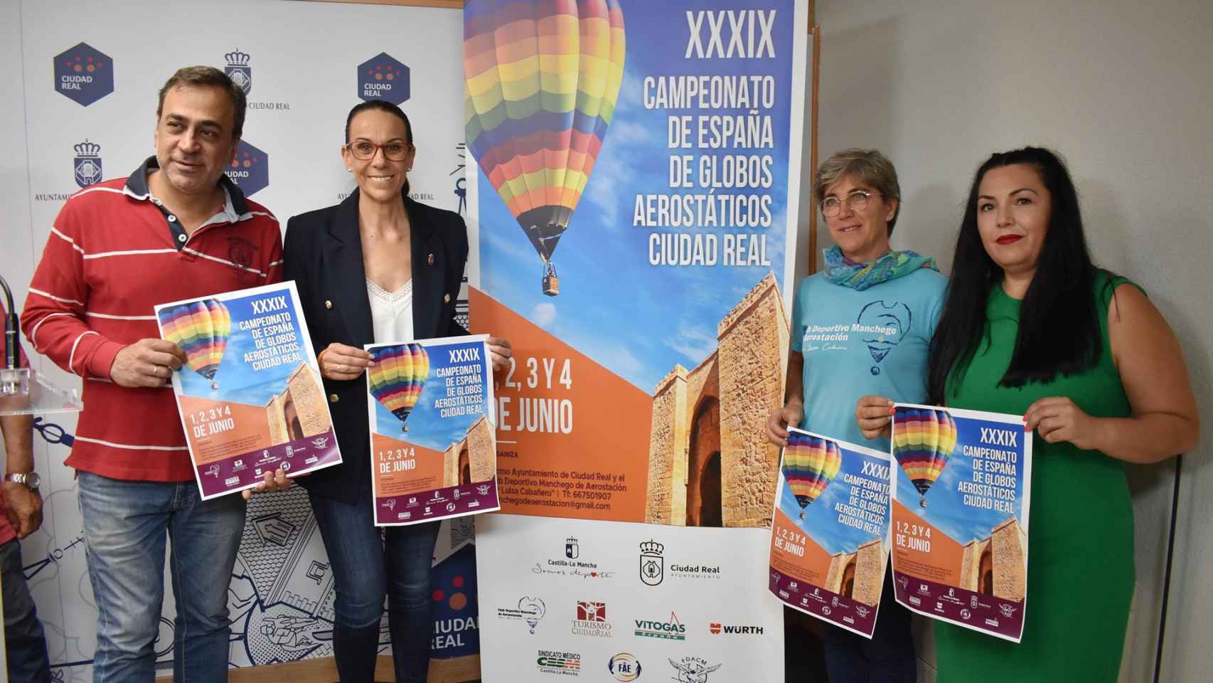 Presentación de la XXXIX edición del Campeonato Nacional de Globos Aerostáticos. Foto: Ayuntamiento de Ciudad Real.