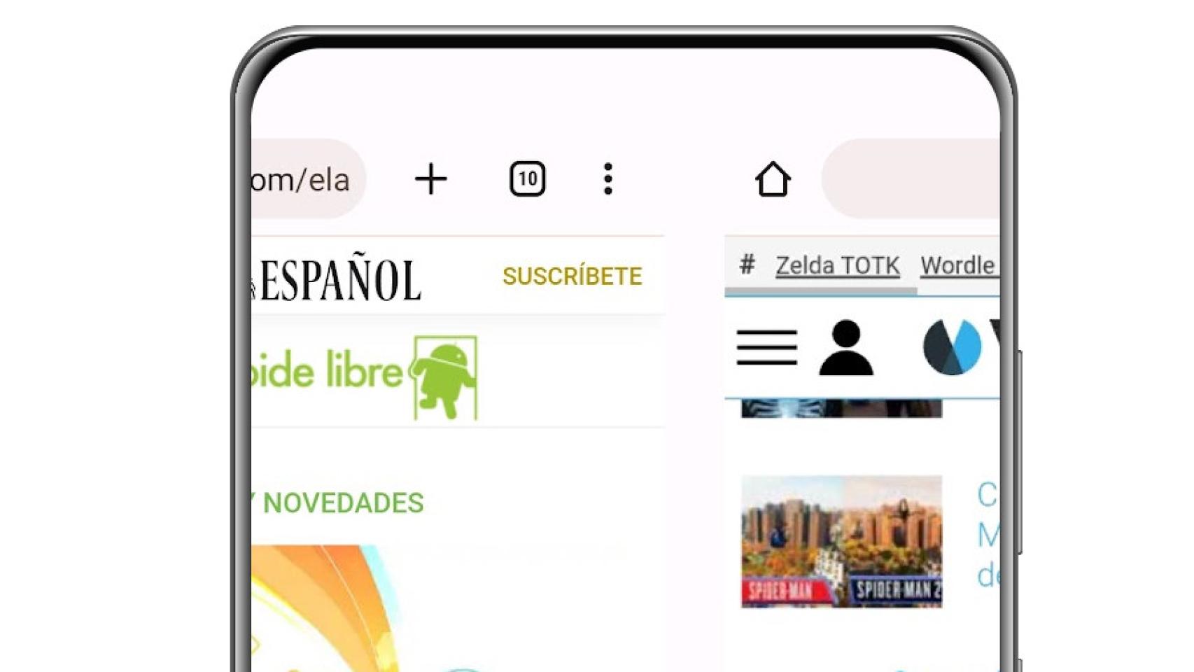 Slide Chrome Tabs