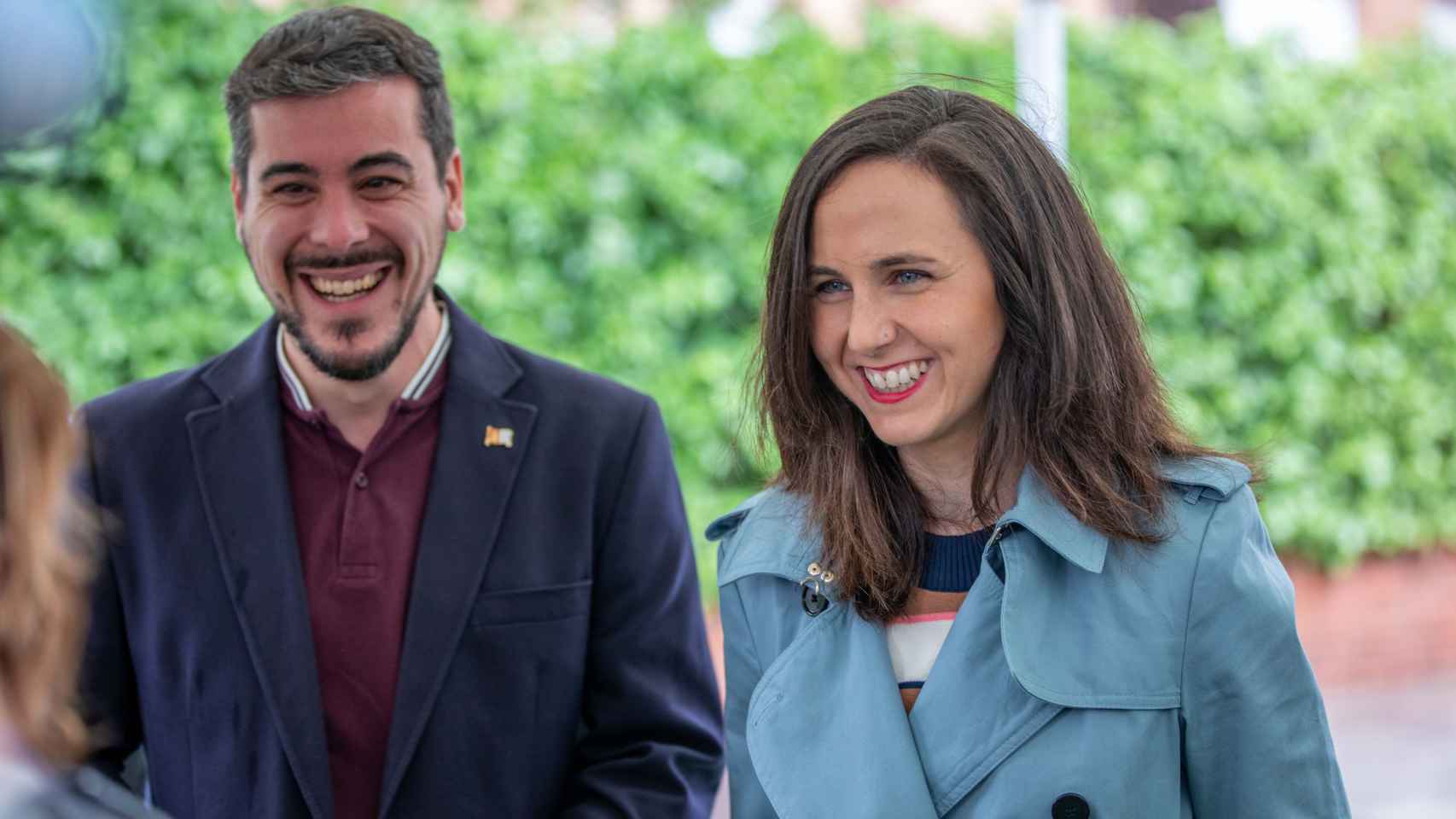 José Luis García Gascón con la ministra Ione Belarra  en Toledo este viernes.