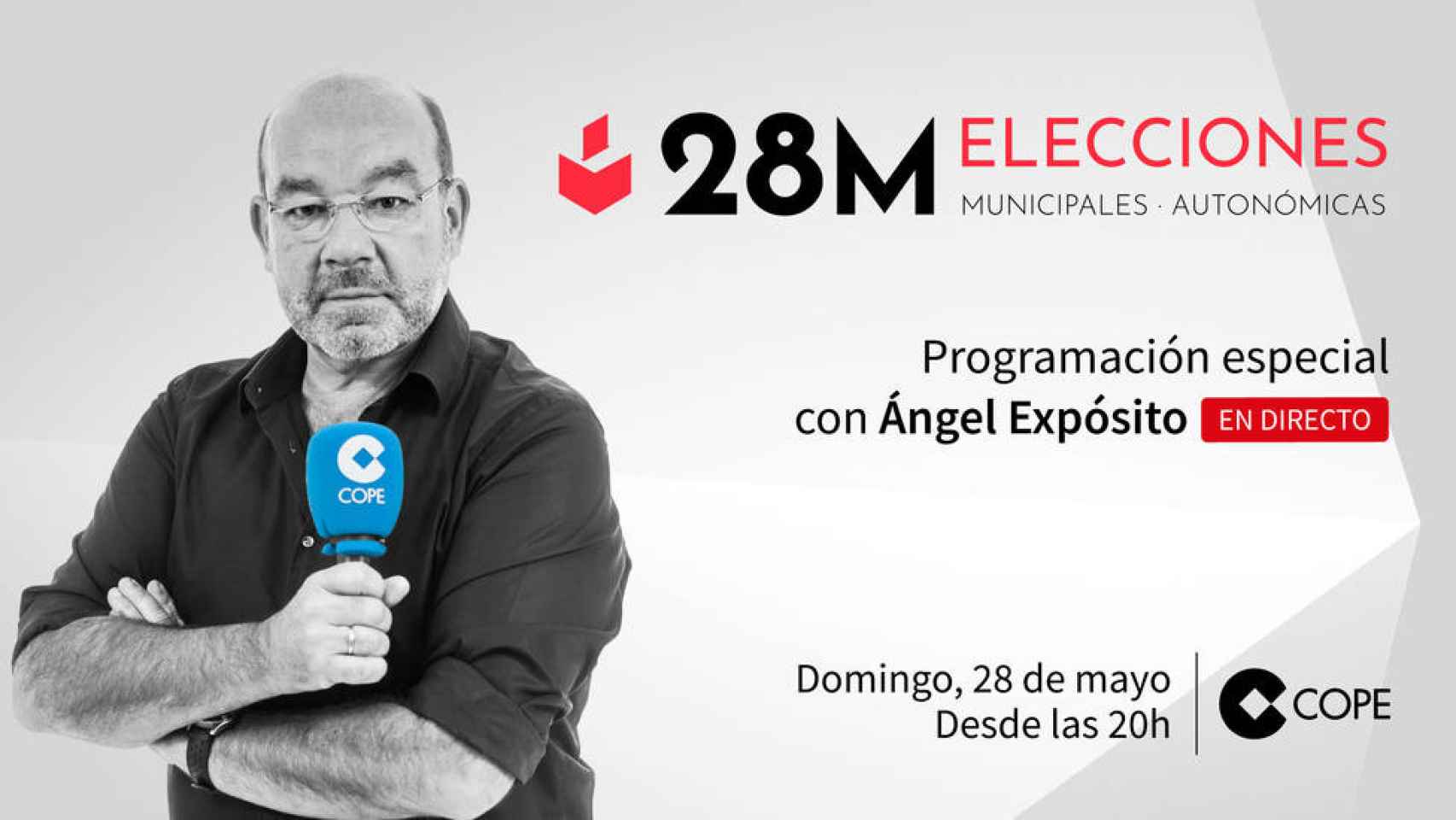 Ángel Expósito estará al frente del especial elecciones de la COPE.