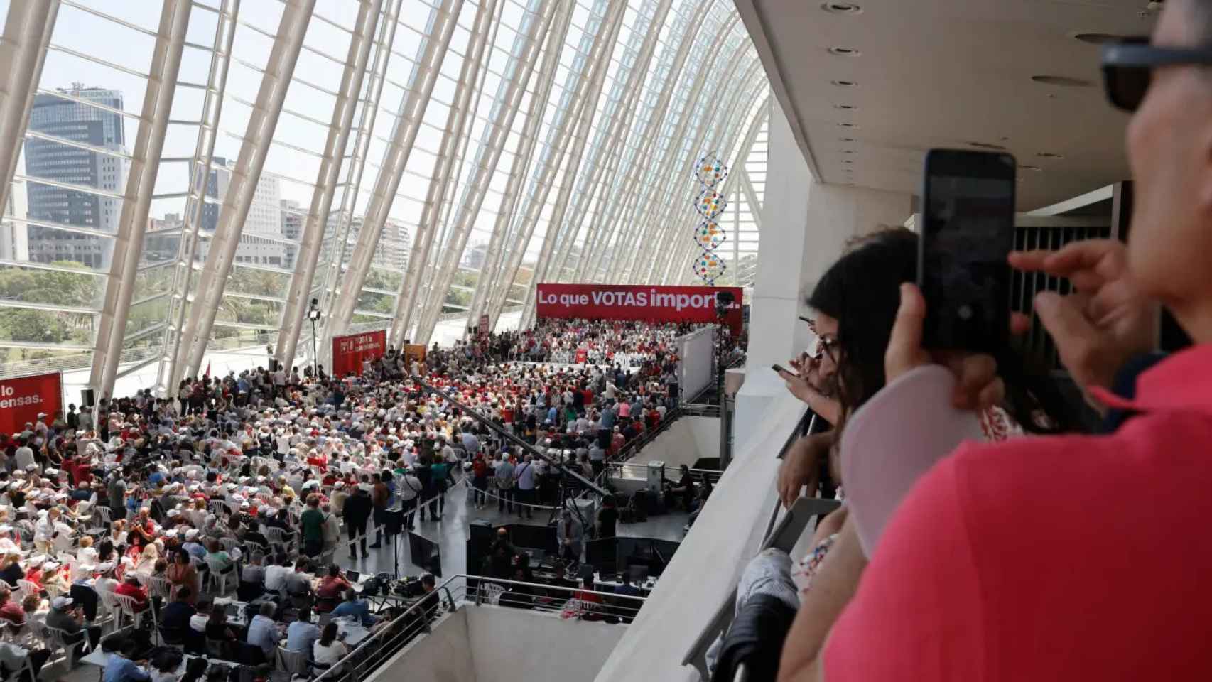 Acto del PSOE celebrado el pasado sábado en Valencia.