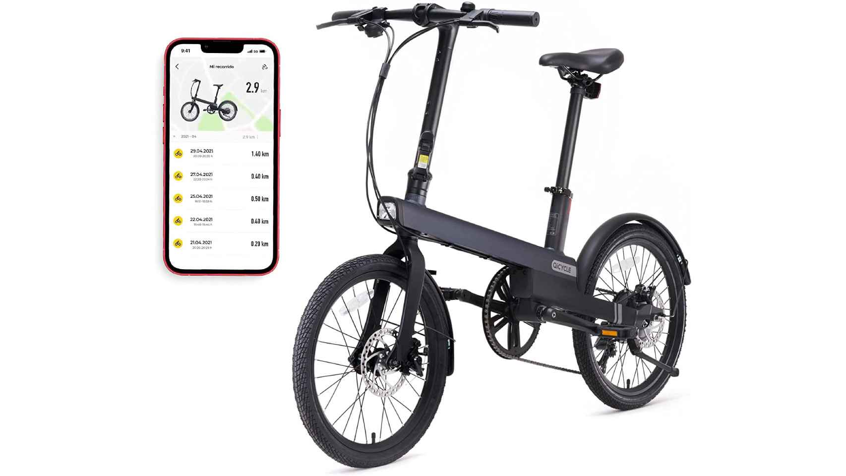 La bicicleta eléctrica QiCycle C2 de Xiaomi