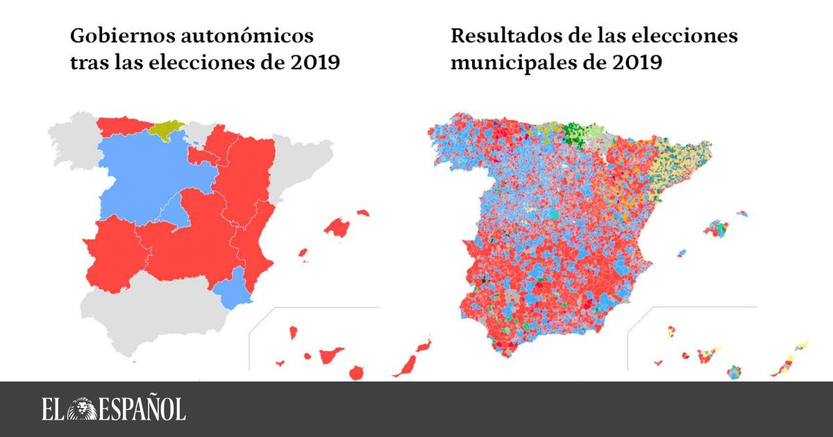 Pedro Sánchez se juega lo que ganó en 2019: el mapa de las últimas autonómicas y municipales