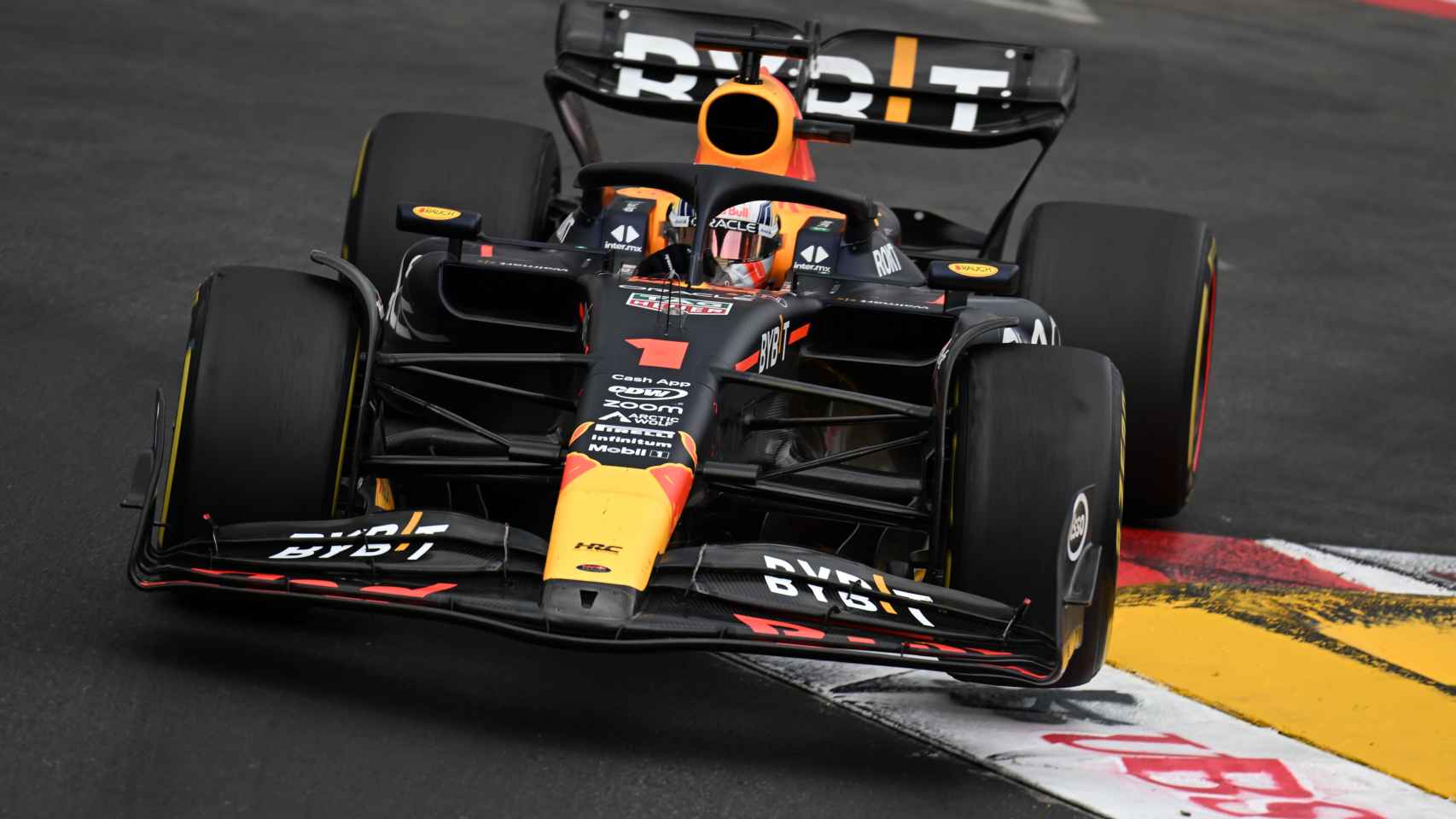Verstappen, en el circuito de Mónaco.