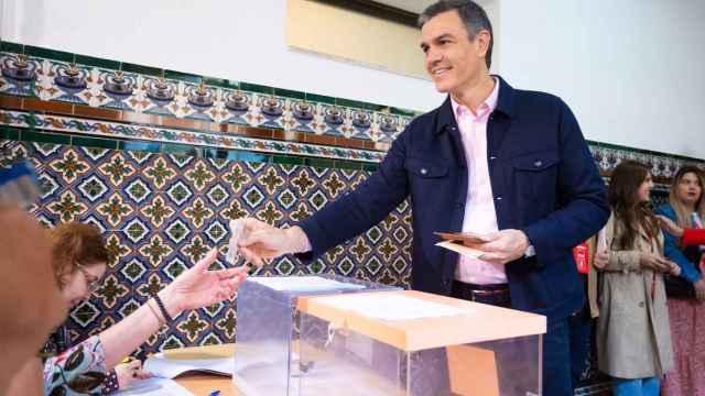Pedro Sánchez votando el 28-M
