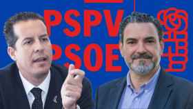 Rubén Alfaro y Vicente Arques, los alcaldes del PSPV-PSOE con más peso en la provincia de Alicante.