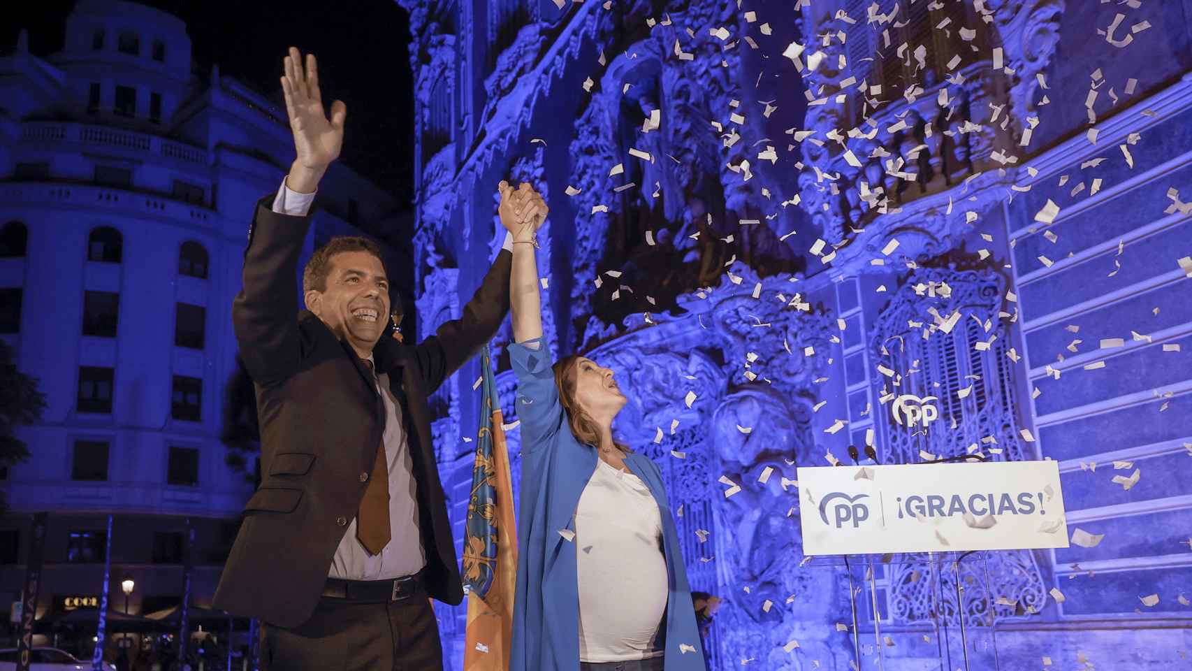 El El presidente del PPCV, Carlos Mazón y la candidata a la alcaldía de Valencia, Maria José Catalá.