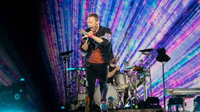 Coldplay en uno de sus conciertos en Barcelona.