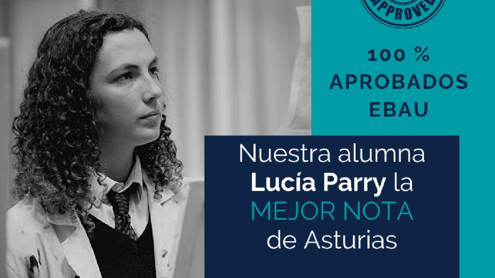 Lucía Parry, la mejor nota de Selectividad de Asturias.