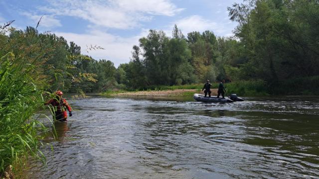 El río Esla a su paso por León