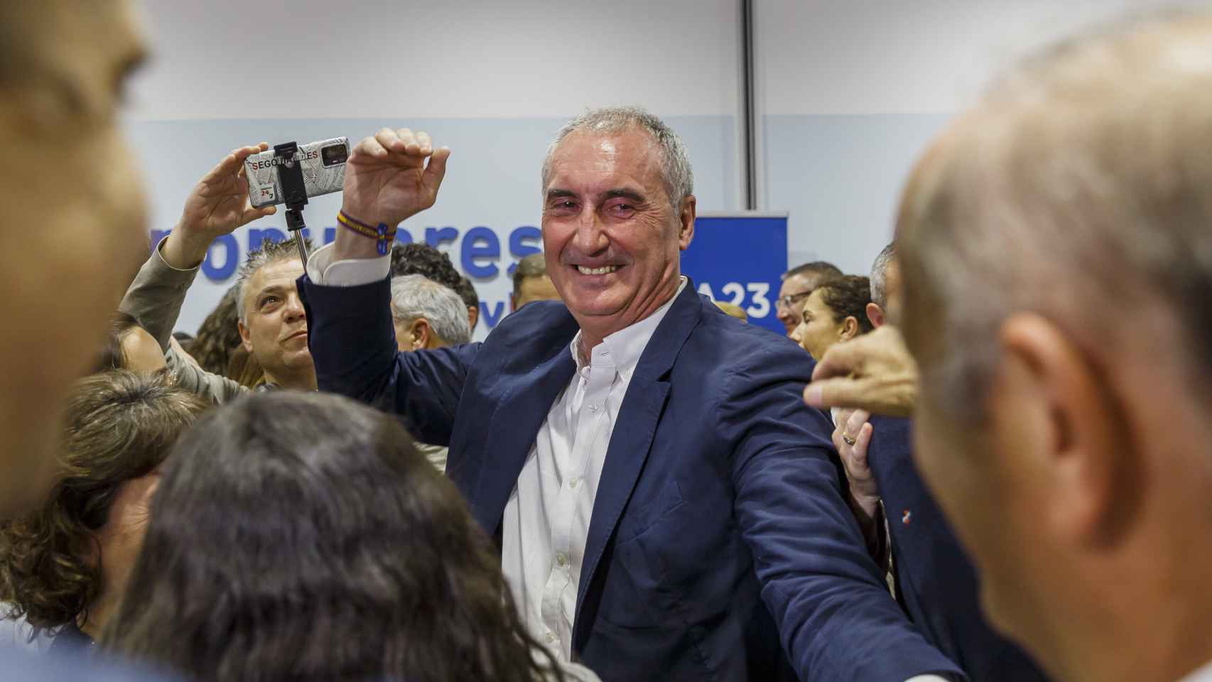 El candidato del PP a la Alcaldía de Segovia, José Mazarías