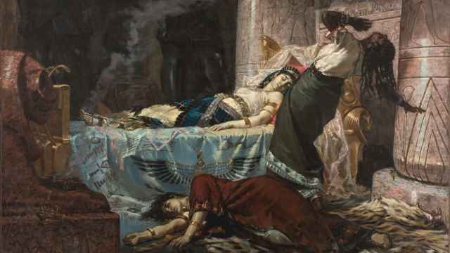 La muerte de Cleopatra, vista por el pincel de Juan Luna y Novicio. / Museo del Prado