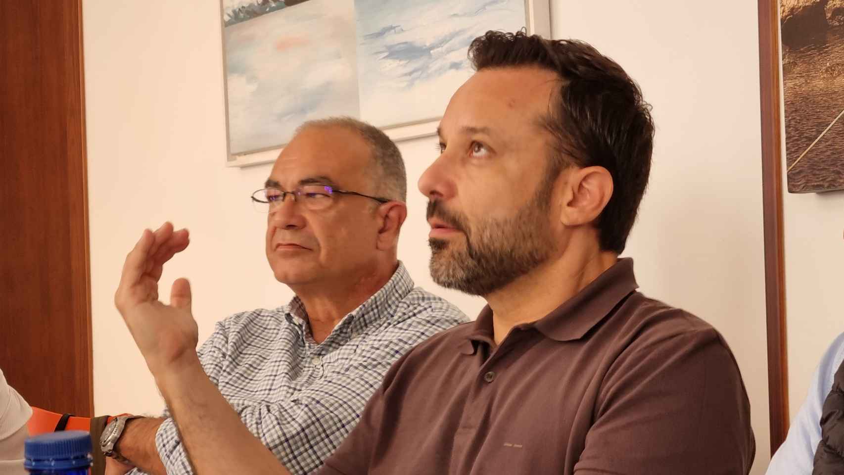 Ángel Pineda, CEO de Orizon, y José Manuel Desco, director general, en el encuentro celebrado en la Isla de Tabarca.