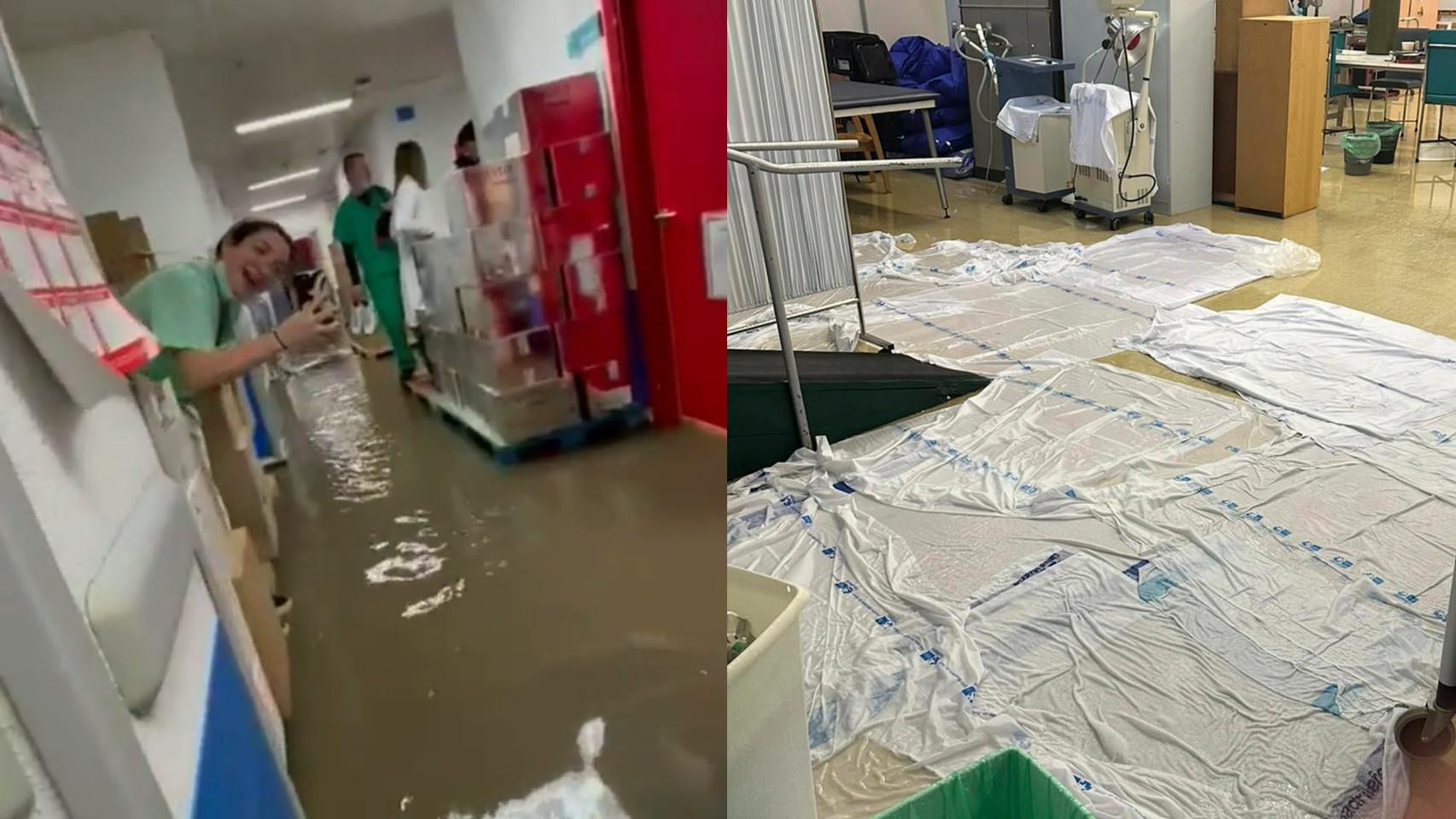 Así inundó la gran tormenta en Madrid los hospitales de La Paz y Ramón