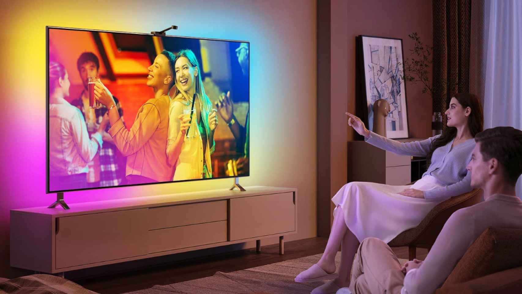 Llena tu casa de color con esta tira LED para TV que ahora tiene un 29
