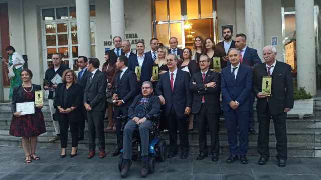 Foto de familia de los Premios Empresario del Año 2022 de Valladolid