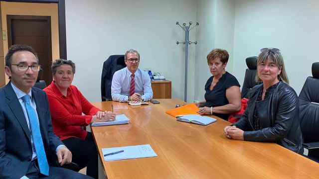Reunión de Mario Veganzones con el comité de empresa de Siro Palencia