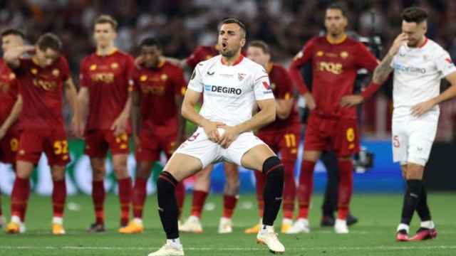 El gesto de Joan Jordán en la tanda de penaltis de la final de Europa League