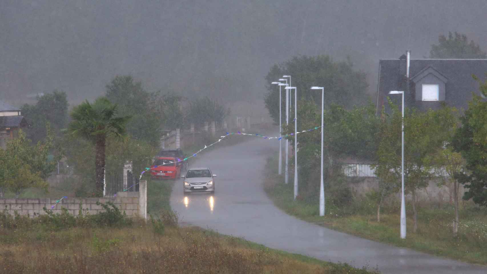 Imagen de una tormenta en Castilla y León.