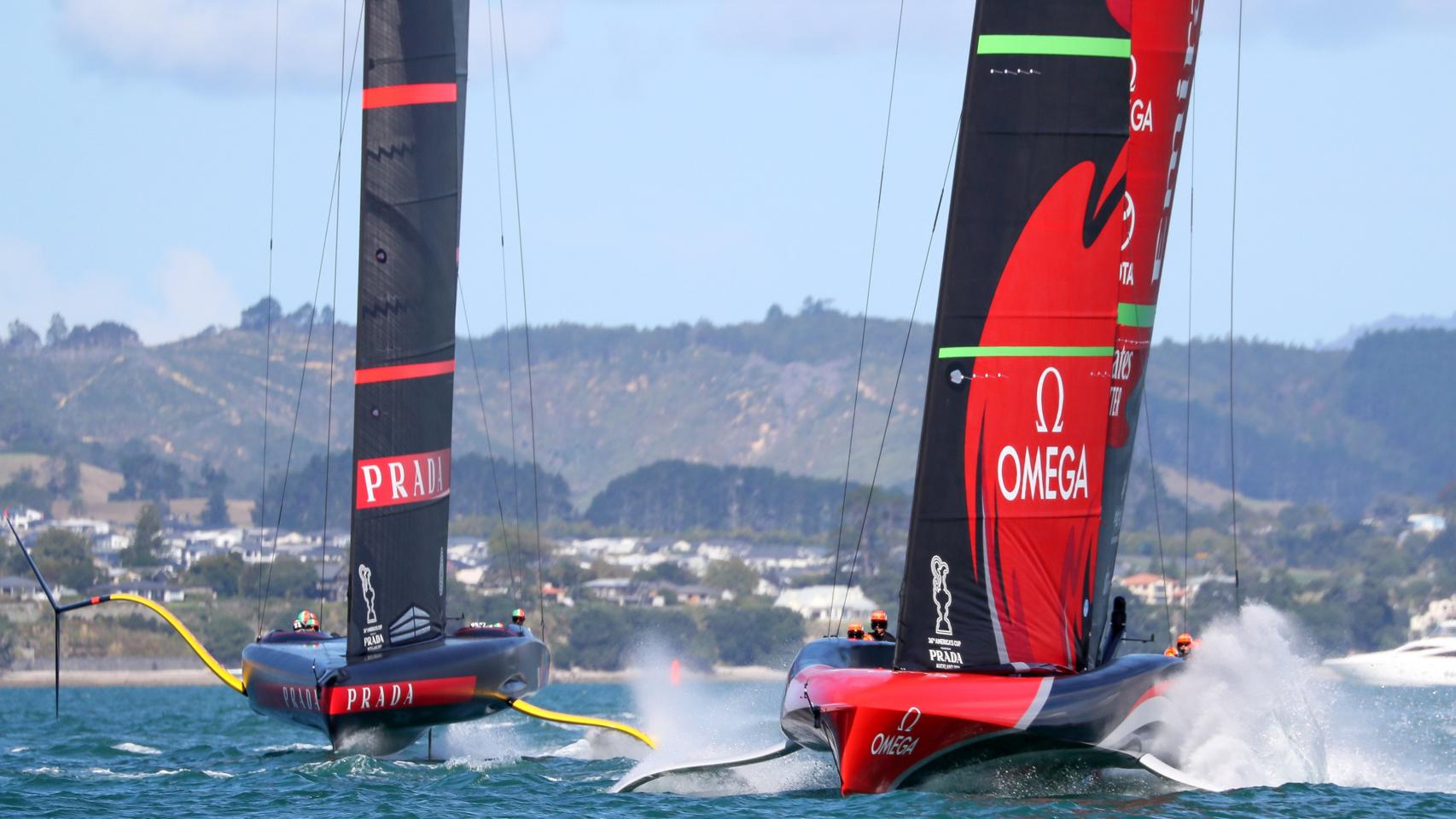 Una imagen de una edición anterior de la America's Cup.