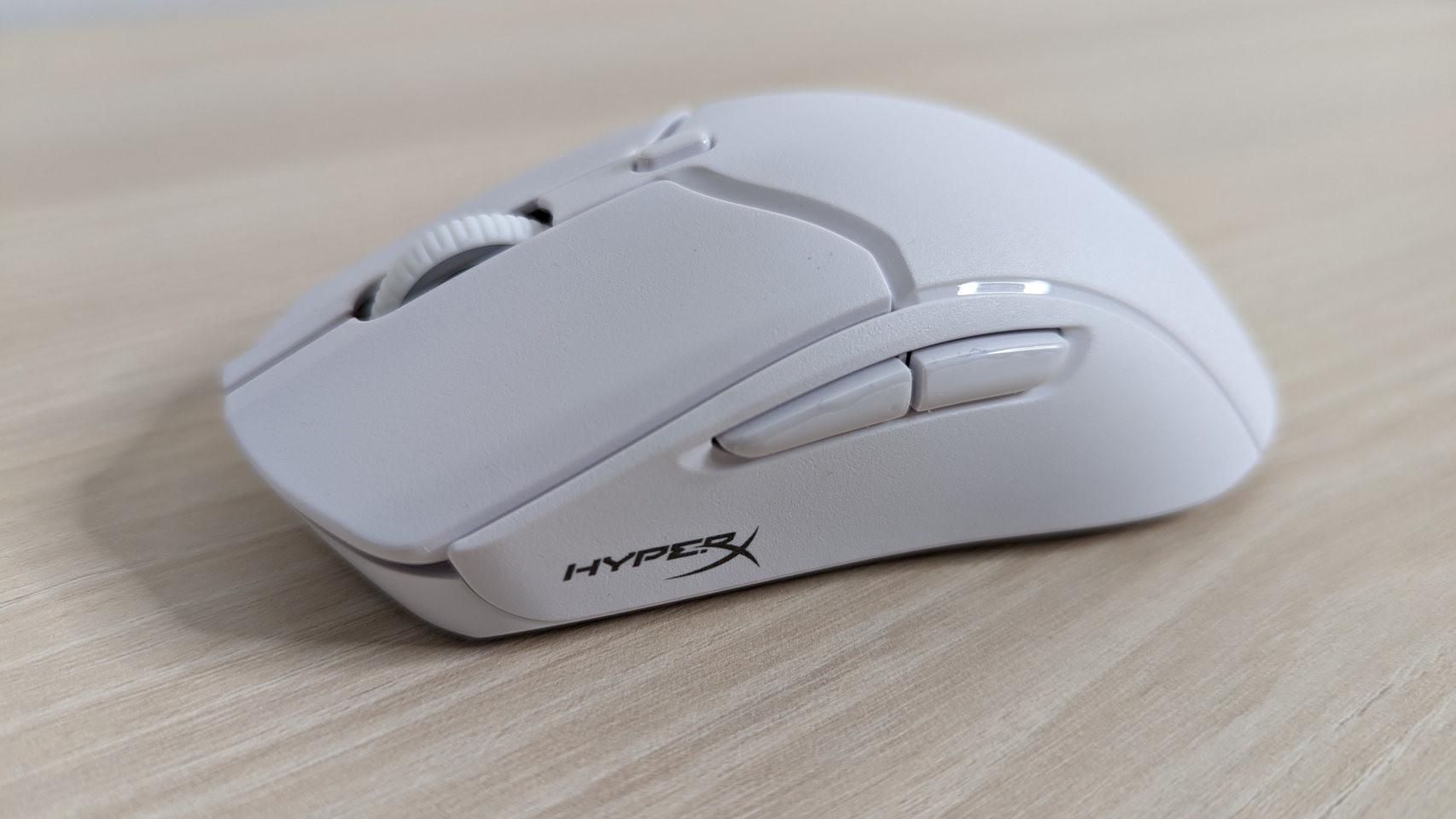 In white, the HyperX mouse is very elegant