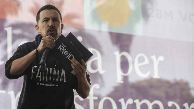 El exvicepresidente del Gobierno y exlíder de Podemos, Pablo Iglesias, en un acto de campaña el pasado 26 de mayo.