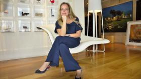 Alicia Peláez Sevilla en su estudio madrileño.