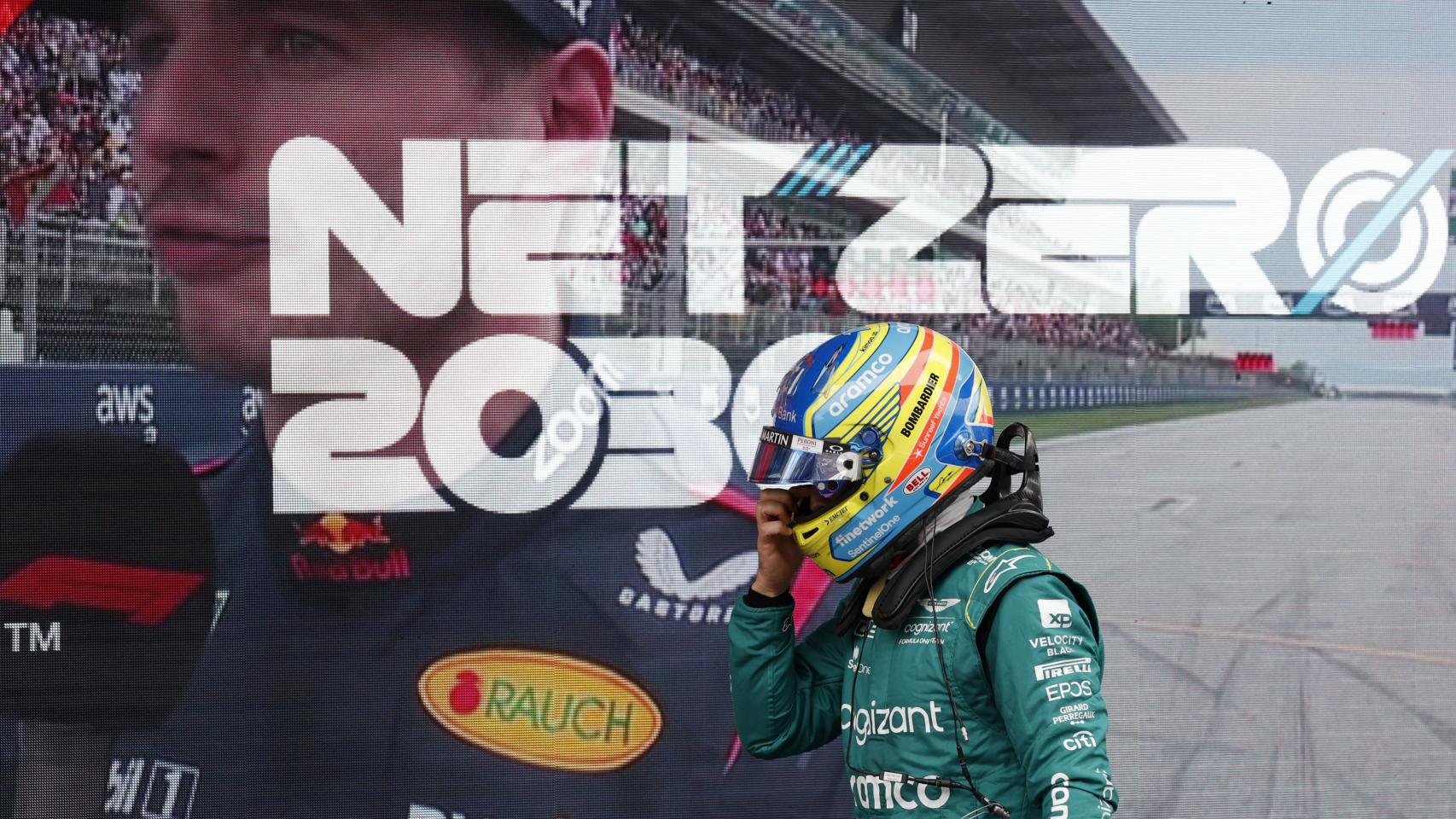 Fernando Alonso, tras la clasificación.