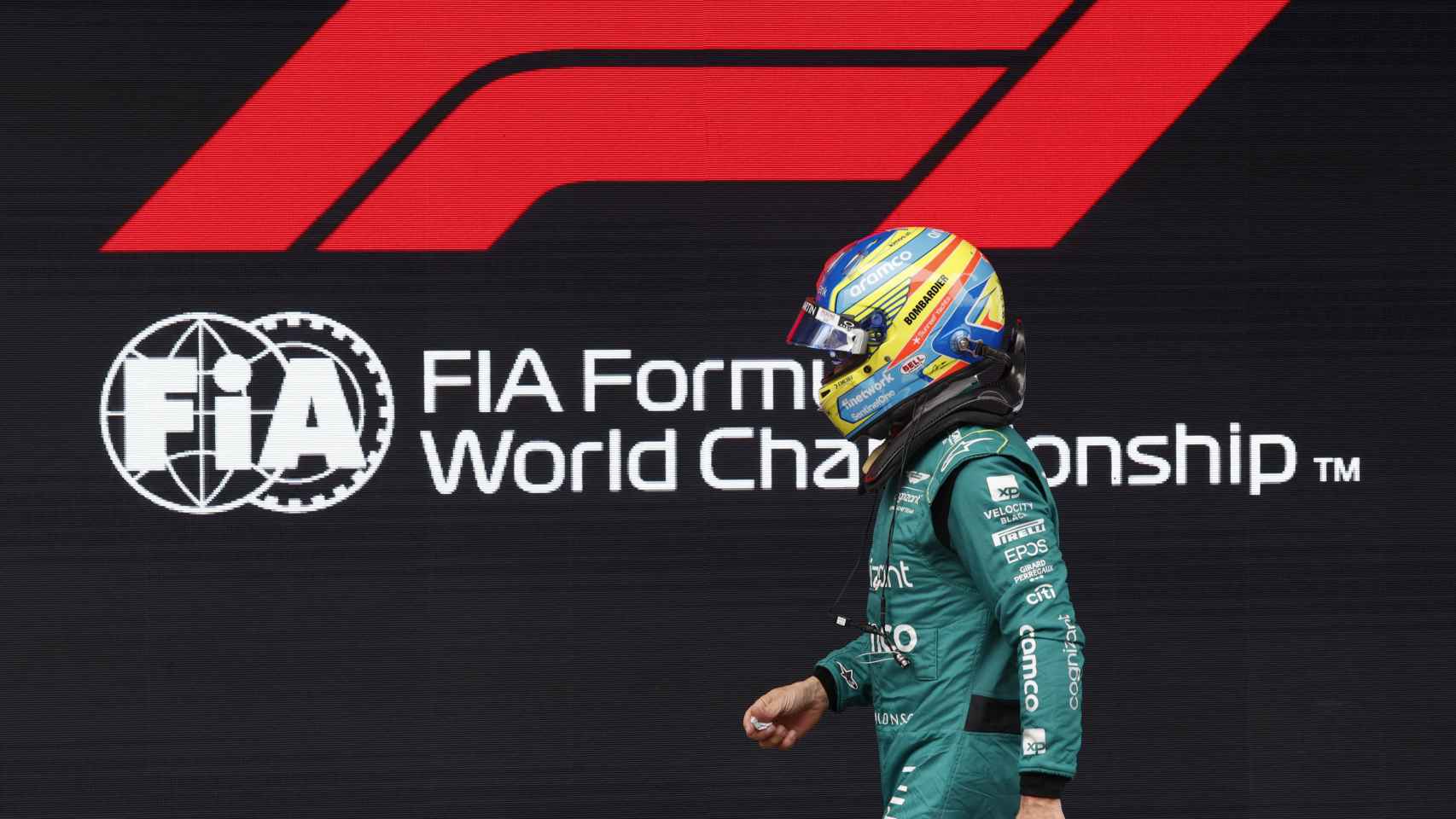 Fernando Alonso, en un instante del Gran Premio de España