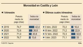 Morosidad en Castilla y León