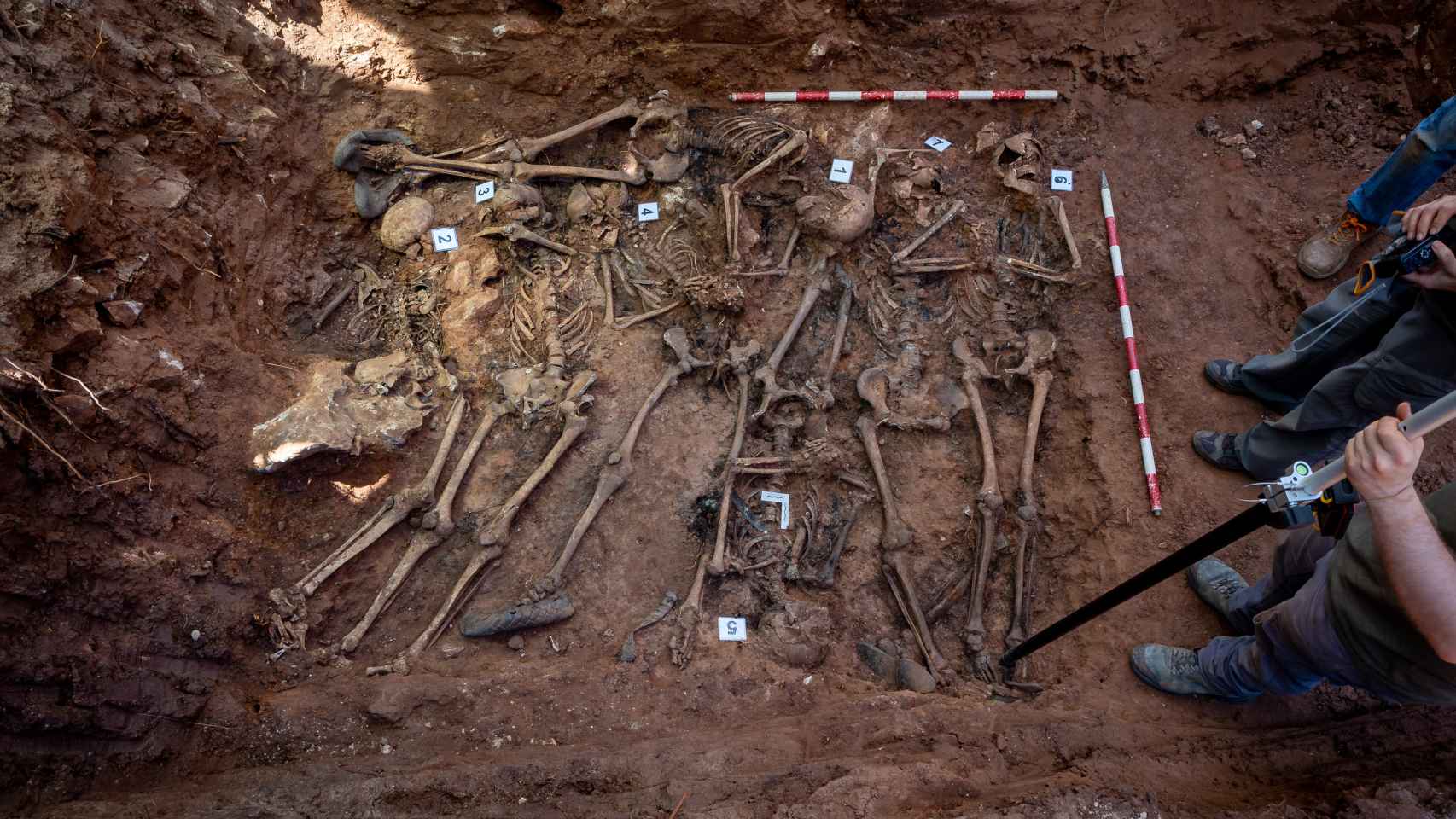 Exhumación de fusilados en el cementerio de Las Casas (Soria)