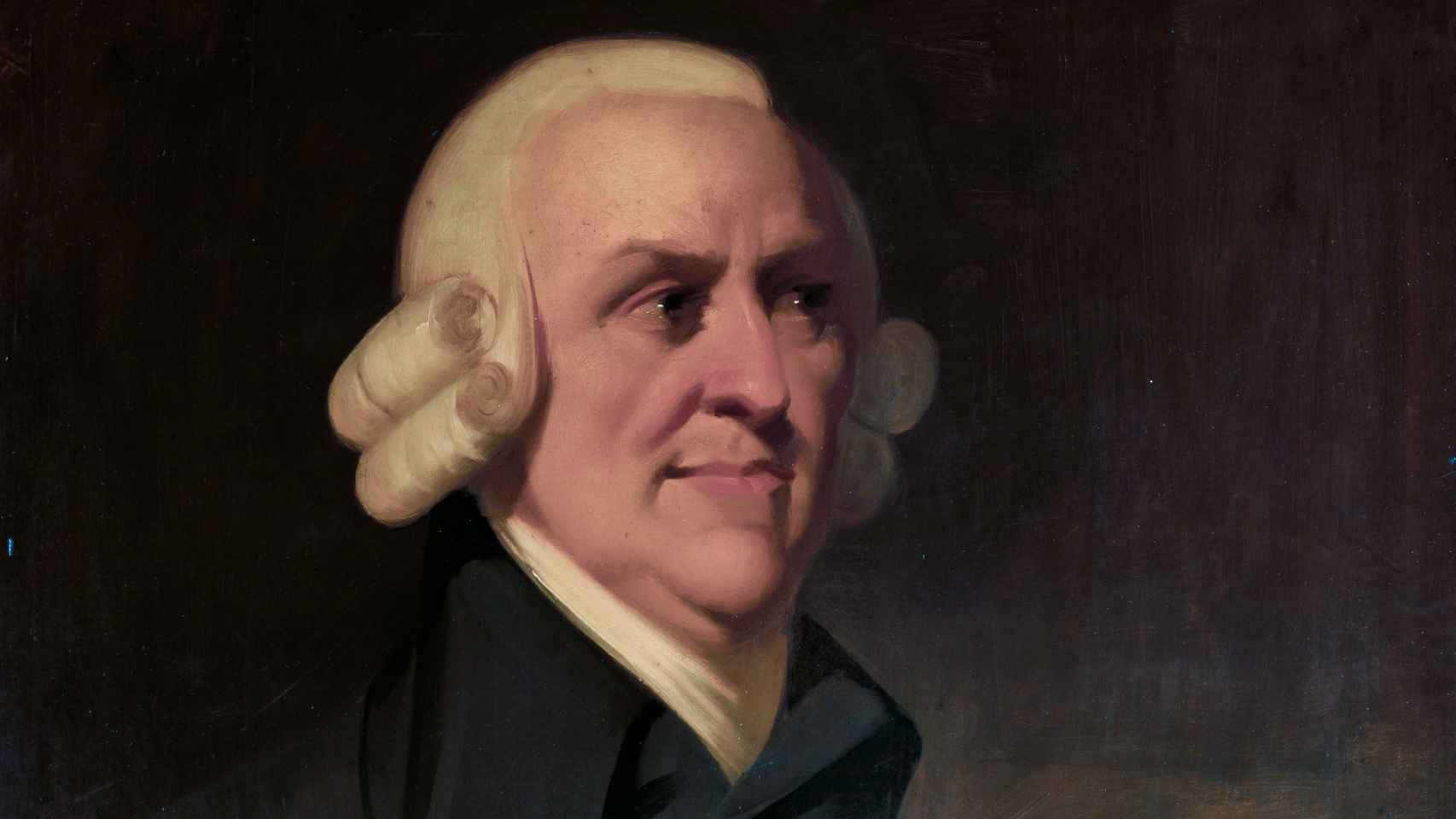 Retrato anónimo de Adam Smith, realizado póstumamente hacia 1800 a partir de un medallón