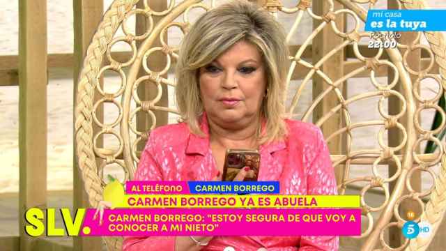 Carmen Borrego hablando con Terelu Campos en ‘Sálvame’.