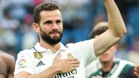 Nacho Fernández, tras el último partido de la temporada 2022/2023 con el Real Madrid