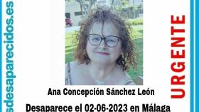 Mensaje de SOS Desaparecidos con la información sobre Ana Concepción.