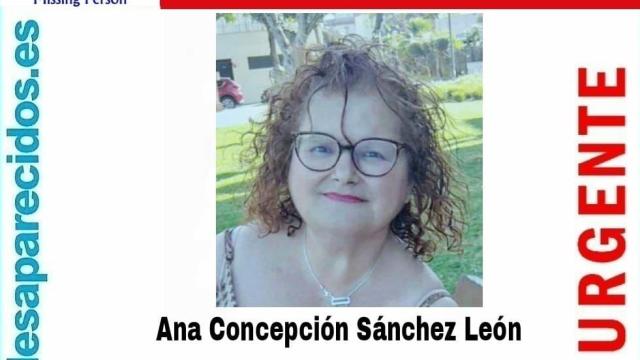 Mensaje de SOS Desaparecidos con la información sobre Ana Concepción.