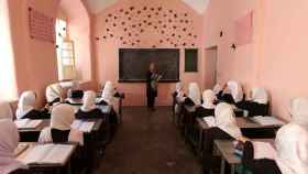Niñas en un colegio de Afganistán.