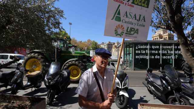 Manifestación de agricultores hace unos años en Valladolid