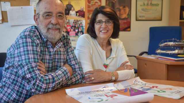 Emilio Bautista, presidente de la Asociación de Trasplantados de Corazón de Castilla y León, y Teresa González, ambos trasplantados