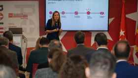 Idoia Ortiz de Artiñano, CEO de Gobe, en la presentación del programa 'govtech' en Madrid.